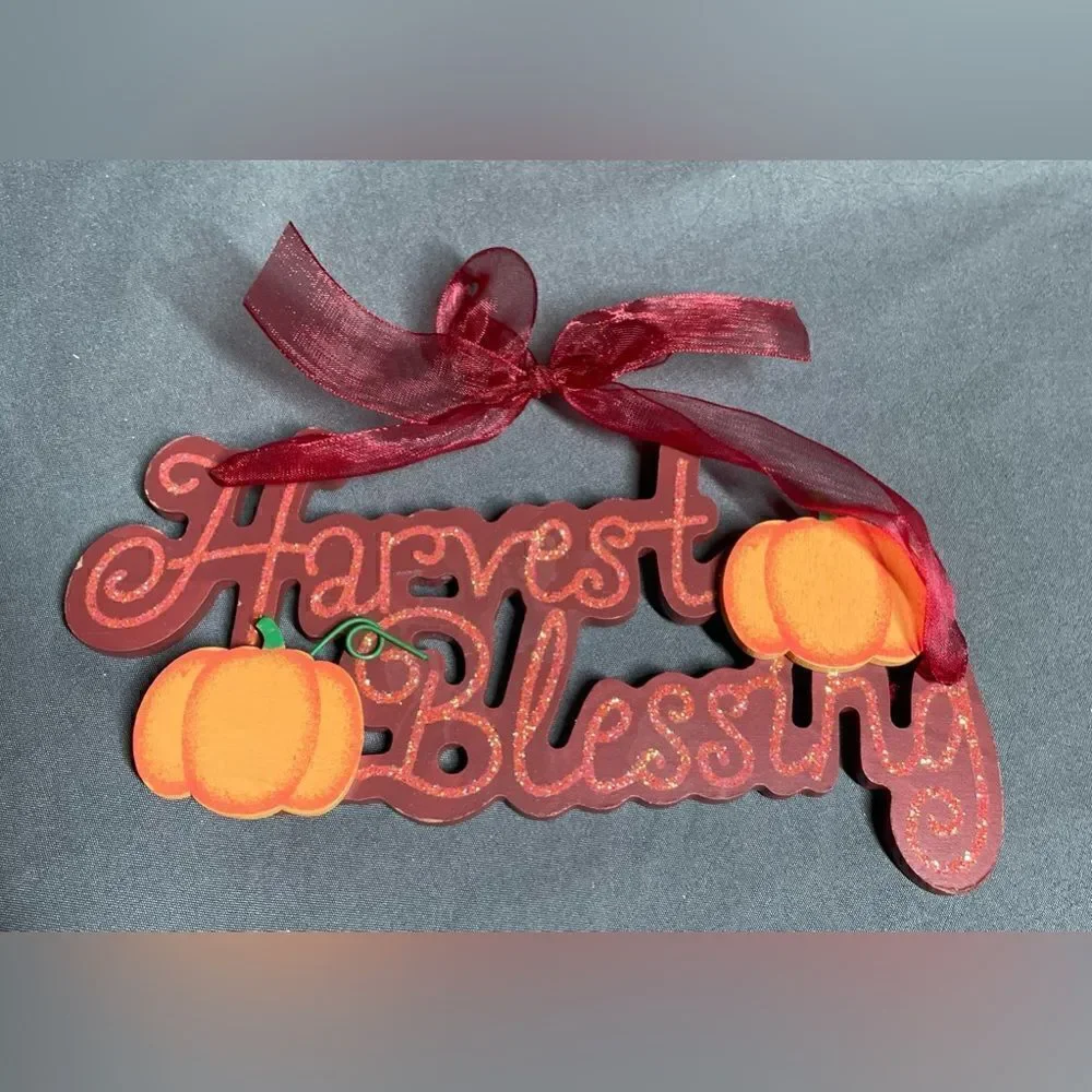 3 NEW Harvest Autumn Thanksgiving Thankful Harvest Blessings Accessorie…